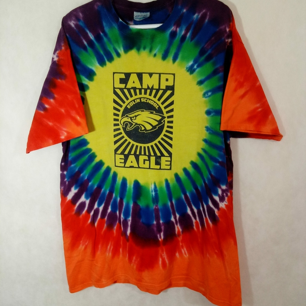 Edlin School Camp Men's Tee Tie dye XL